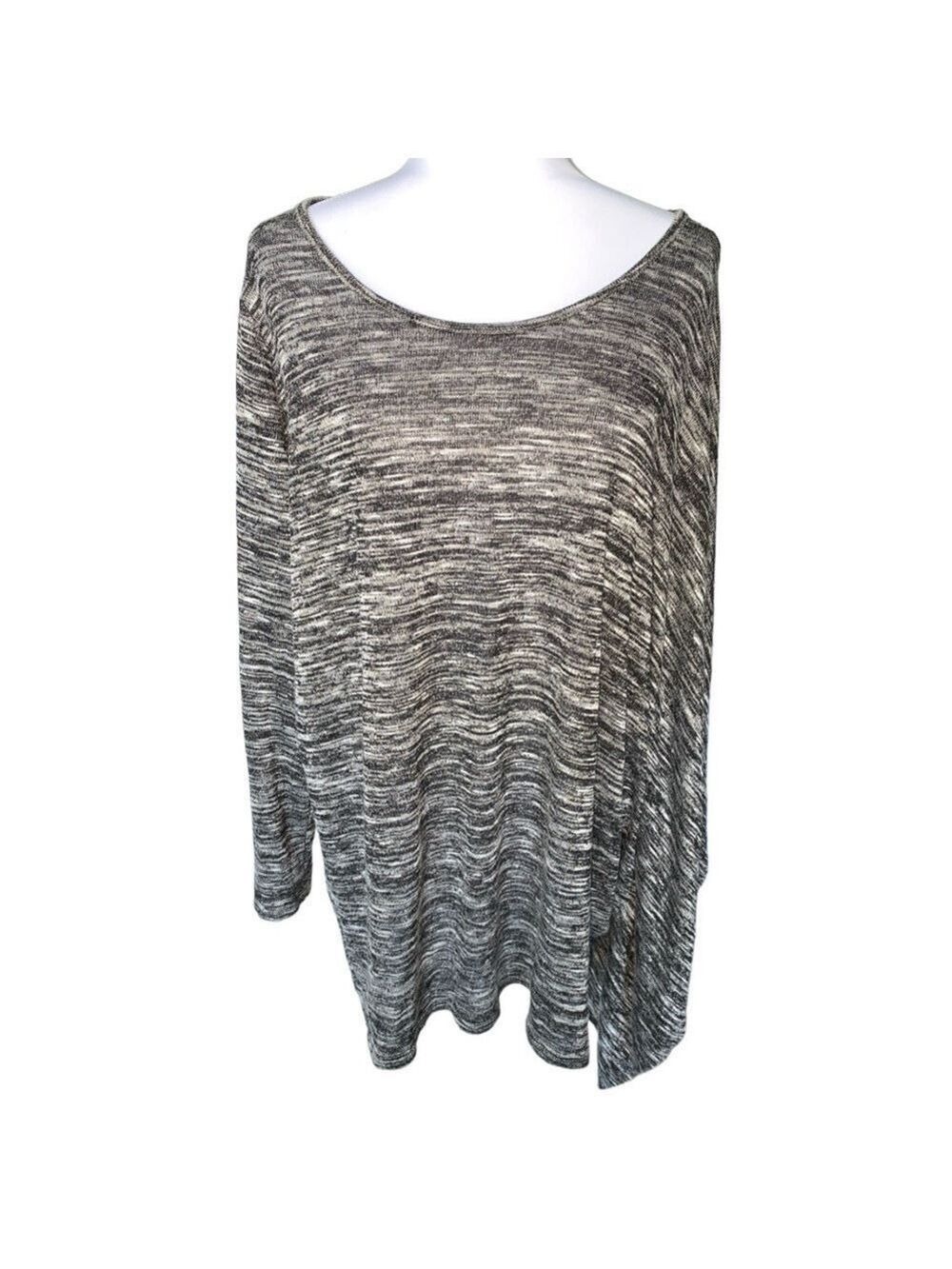 Lane Bryant Multi-color Asymmetrical One Sleeve Top Size 22/24